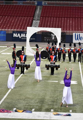 Band and Eaglettes take Pictures to St. Louis